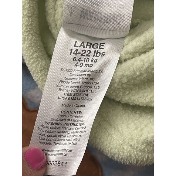 Lot 3 Baby Sleep Bag Swaddle Wrap Sack, Carters, & Summer Infant Nighttime S-L - Picture 8 of 9